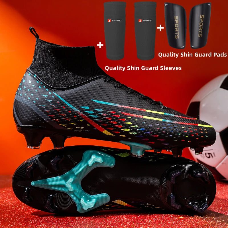 Original Men Soccer Shoes AG/TF Children Football Shoes Youth Football Boots Comfortable Athletic Training Cleat
