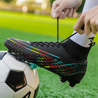 Original Men Soccer Shoes AG/TF Children Football Shoes Youth Football Boots Comfortable Athletic Training Cleat