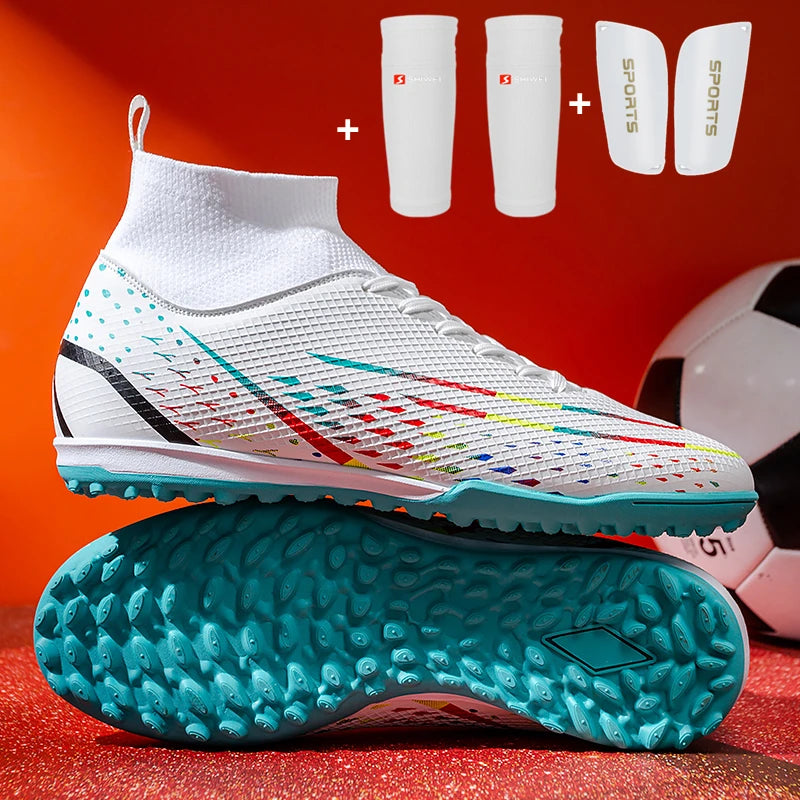 Original Men Soccer Shoes AG/TF Children Football Shoes Youth Football Boots Comfortable Athletic Training Cleat