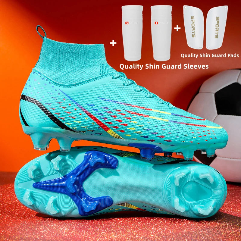 Original Men Soccer Shoes AG/TF Children Football Shoes Youth Football Boots Comfortable Athletic Training Cleat