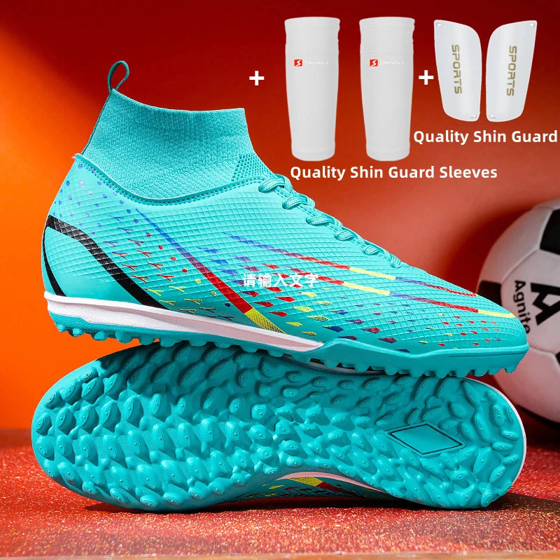 Original Men Soccer Shoes AG/TF Children Football Shoes Youth Football Boots Comfortable Athletic Training Cleat