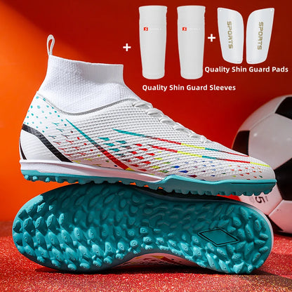 Original Men Soccer Shoes AG/TF Children Football Shoes Youth Football Boots Comfortable Athletic Training Cleat
