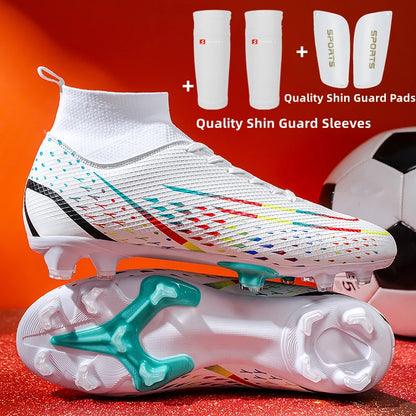 Original Men Soccer Shoes AG/TF Children Football Shoes Youth Football Boots Comfortable Athletic Training Cleat